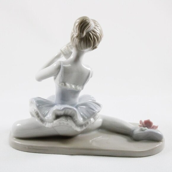 Ballerina Sitting Gracefully Porcelain Figurine - Picture 4 of 8